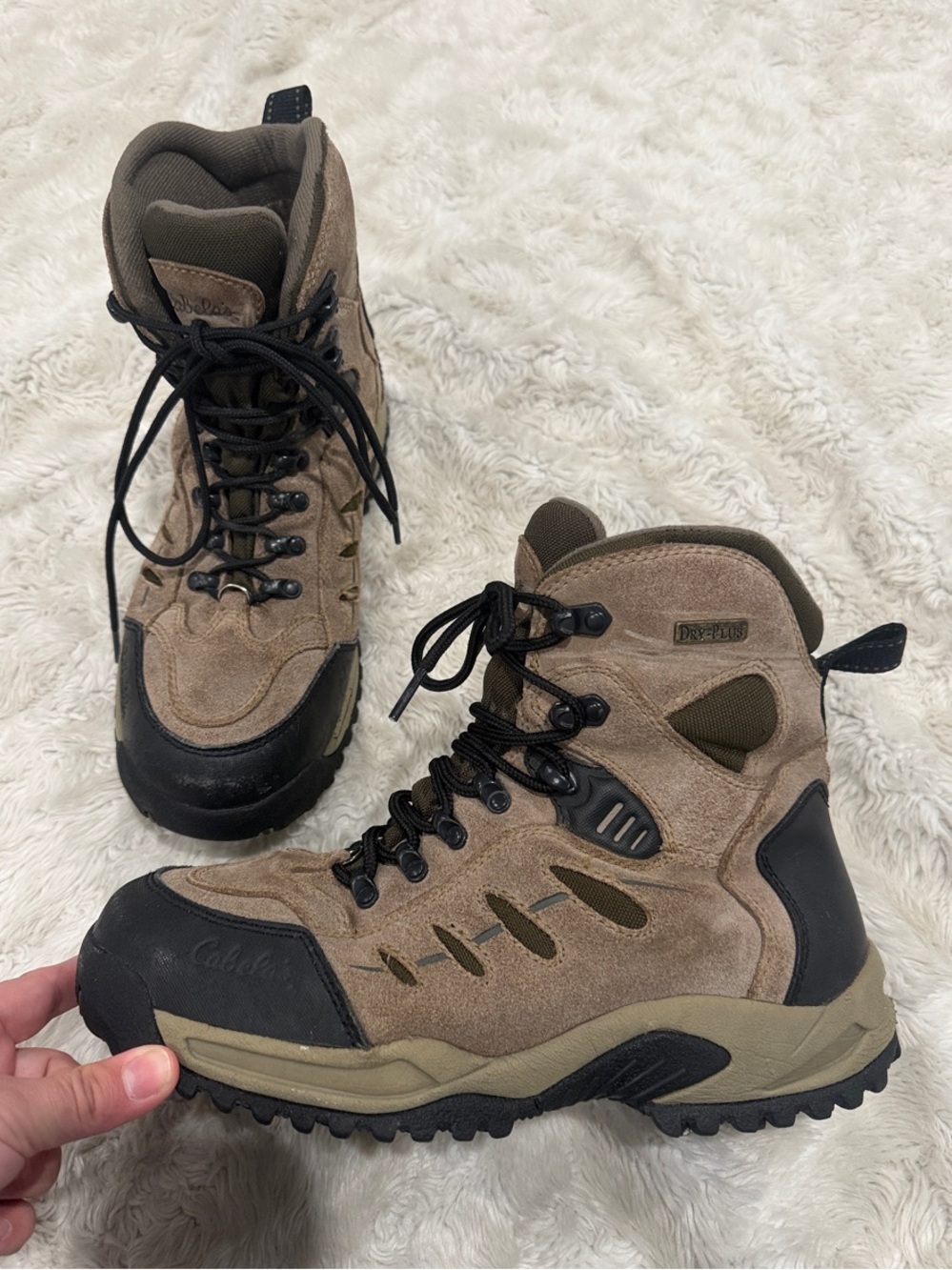 Cabela's Brown and Black Woman’s Tactical‎ Hiking Boots Size 8.5